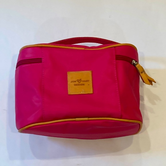 Jon Hart Design Bags Jon Hart Zip Cosmetic Bag Pink Poshmark